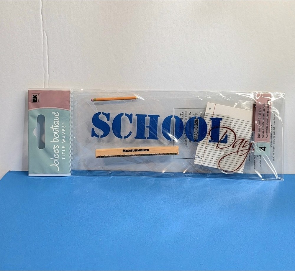 FREE SHIP Jolee’s SCHOOL DAYS Scrapbook Stickers TEACHER PROM GRADUATION PENCIL