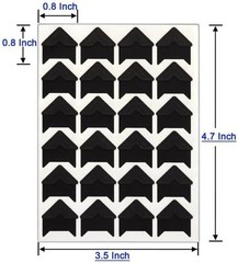 Black Photo Corners Self Adhesive Stickers, 10/120Piece Acid Free Photo/Picture