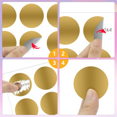 300 Pcs Scratch off Stickers Sitckers 1 Inches round Self Adhesive Scratch off C