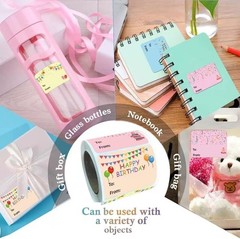 400pcs Bulk Birthday Gift Tag Stickers – Birthday Gift Wrapping Labels