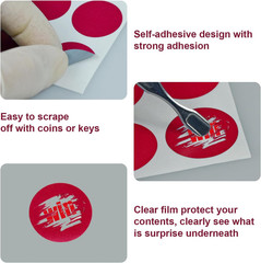 90 Pack Scratch off Stickers, 1 Inch round Self Adhesive Scratch off Cards