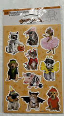 Vintage Halloween Animals Stickers-New In Packaging-Stickety-Doo-Da Brand