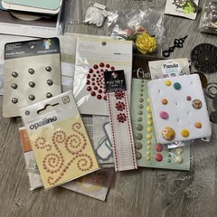 Lot of Stickers & Accents Metal Crafts Scrapbook Journal Tags Lace Pins🔥🔥🔥