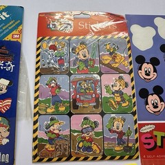 HUGE Vintage Sticker Lot Disney Looney Tunes Mickey Mouse Goofy Minnie