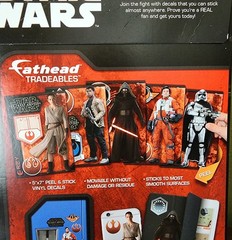 Star Wars 5 fathead 5″x7″ vinyl decals New Sealed Pack