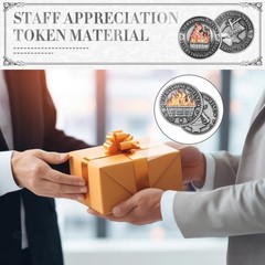 24 Pcs Dumpster Fire Challenge Coin Dispatcher Employee Appreciation Gifts Dumps