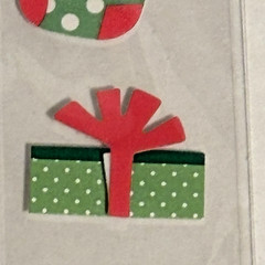 Recollections Christmas Stocking Dimensional Scrapbook Stickers. New & Sealed.