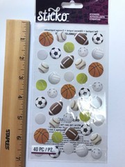EK Success Sticko Dog Stickers Lot Scrapbook Journal Pet Paw Prints Toys