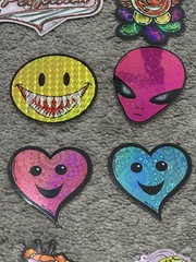 Vintage 1990s Prism Vending Machine Stickers – 9 Individual Stickers