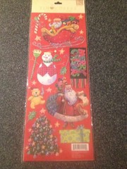 K&COMPANY TIM COFFEY CHRISTMAS EMBOSSED STICKERS NEW