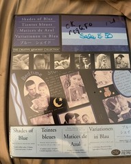 Vintage CREATIVE MEMORIES PHOTO MOUNTING PAPER – Shades of BLUE – 10 x 12