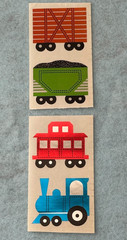 Vintage 1980s stickers Hambly Studios Mylar Foil Shiny train