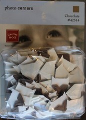Chatterbox Photo Corners in Chocolate #42514 100 pieces