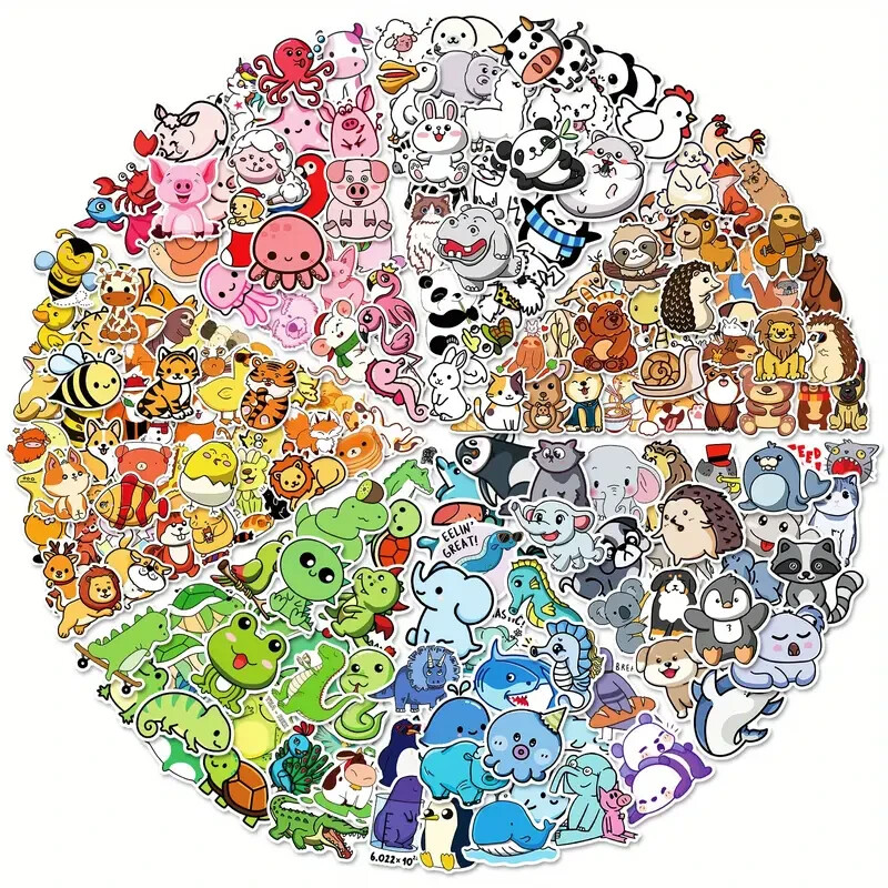 200 Pcs Children’s Cute Waterproof Animal Sticker Set for Kids – Great Value
