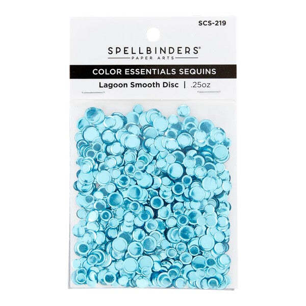 Spellbinders Color Essentials Sequins – Lagoon Smooth Disc, SCS-219