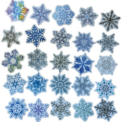 STICKER PACK – Pack #12 – 25 Pieces – Snowflakes ❄️