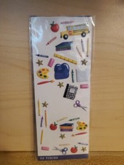 Sticko Back To School Icons Puffy Stickers Papercraft Planner Supply DIY Crafts