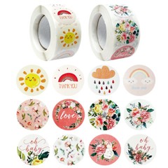 Wrapables 1 Inch Reward, Birthday, Thank You Stickers (1000pcs)​
