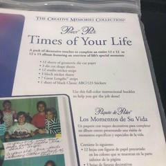 Creative Memories Power Pack TIMES OF YOUR LIFE Paper Stickers ABC’s