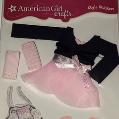 American Girl Crafts Style Stickers 6 Pieces
