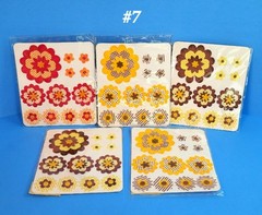 RETIRED HOMEMADE BEAUTIFUL 60 CT. PAPER FLOWERS LOT SCRAPBOOK EMBELLISHMENTS #7