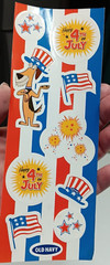 Vintage Old Navy 4th Of July Stickers 8 sealed sheets America Flag Advertisement