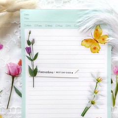 Butterfly Floral Stickers Bulk – 320 Pcs Transparent Realistic Dried Pressed …