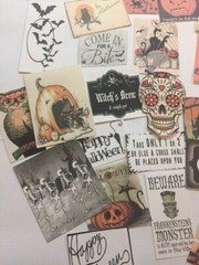 Halloween Die Cuts-Gift Tags~45 Pieces~Mixed Media~Journal~Scrapbook~on Sale!