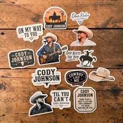 Cody Johnson Sticker Pack/Country Music/Nashville/Til You Can’t/Dear Rodeo