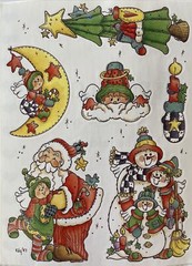 HEAVENLY CHRISTMAS Sticker (6pc)Provo•Holiday•Santa •Snowman•Angel•Season•Winter