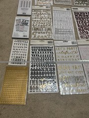 LOT Thickers /American Crafts /Puffy /Scrapbook Stickers Letters Various Brands