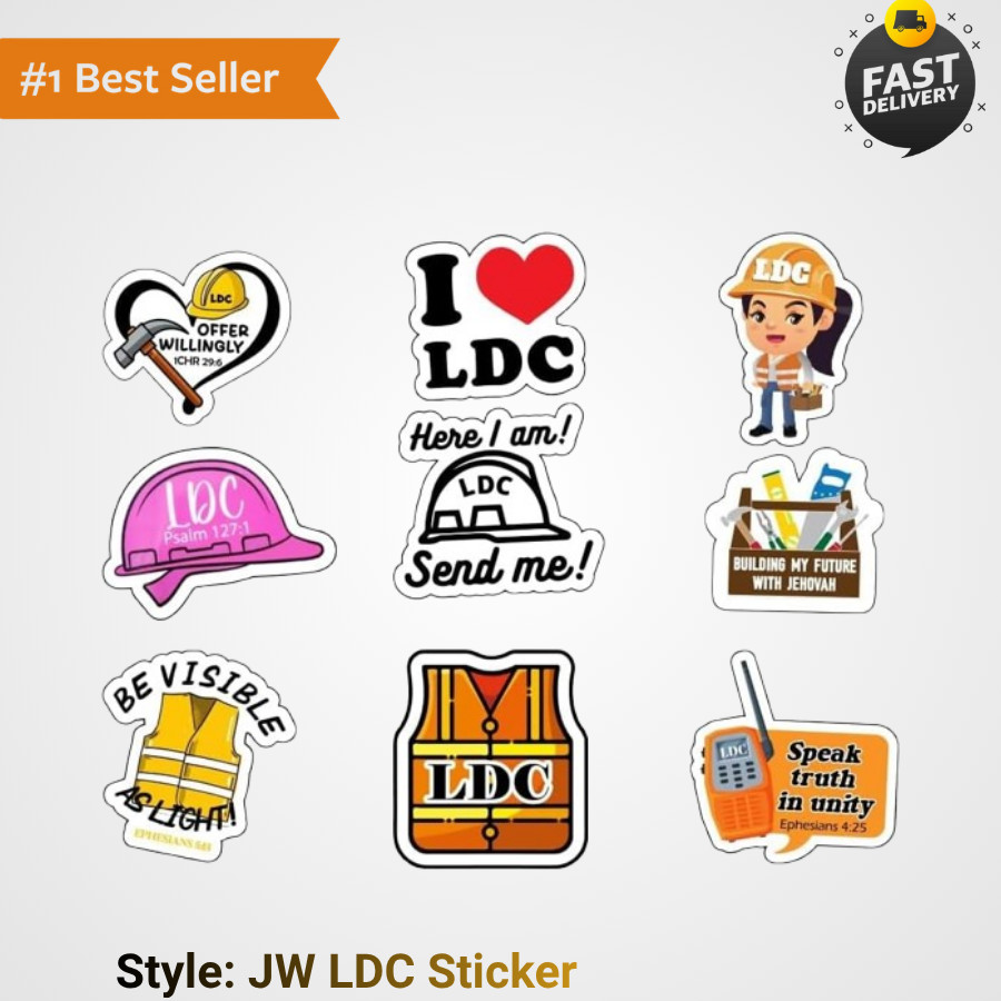JW LDC Stickers – Volunteer Appreciation Decals for Kingdom Hall Construction
