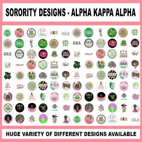100 Precut SORORITY BOTTLE CAP CHARM TRAY IMAGES 1 inch ALPHA KAPPA ALPHA – AKA