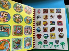 Lisa Frank Vintage 80s 90s Collectors Album 1982 Spiral Sticker Book Used As Is