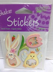 Easter Scrapbook Card Making Invitation Shaker Stickers Chick Flower Bunny Egg