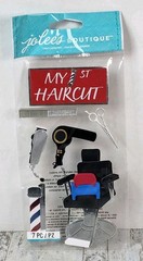Jolee’s Boutique My 1st First Hair Cut Barber Chair Baby Boy Girl Scrapbook