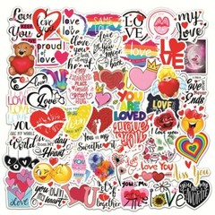 Love Stickers You Are Loved Hearts Skateboard Vinyl Decal Sticker Bomb 100pc New