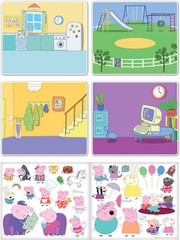 Peppa Pig Activity Set, 6 Scenes, 50+ Stickers, 23.5Cm X 15.5Cm