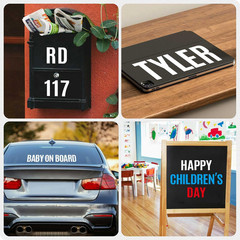 13 Sheets Alphabet Stickers,4 Inch Large Vinyl Letter Number Stickers Self Adhes