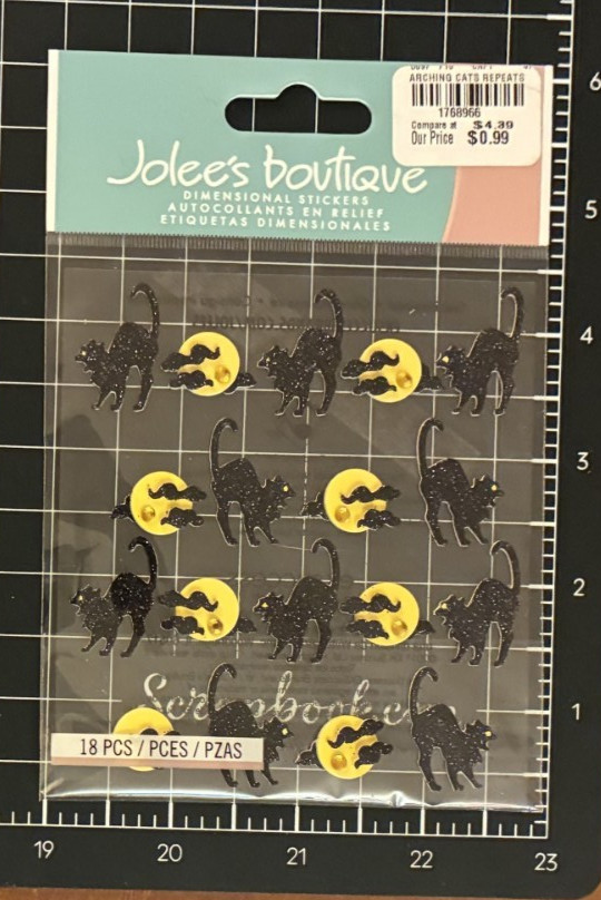 Jolees Boutique Stickers ARCHING CATS REPEATS or HALLOWEEN ESSENTIALS