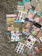 Lot of 34 Girl Themed Embellishments – Paper Craft, Scrapbooking, Journaling