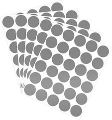 90 Pack Scratch Off Labels Stickers 3 Sheets 1″ Round Self-Adhesive Stickers