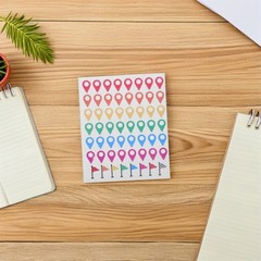 336Pcs Reusable Color Label Stickers for World Map Adventure Markers Multi Color