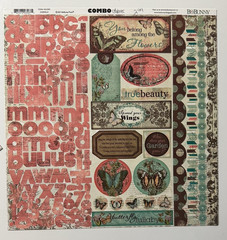 Bo Bunny Gabrielle 12×12 Combo Sticker Sheet