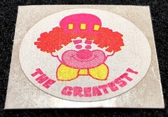 Vintage TREND Scratch and Sniff MATTE Sticker 1979 CHERRY (brown wax paper)