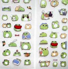 Adorable Frog Stickers 10 Sheets Junk Journal Collage Scrapbooking Cards
