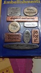 Pre made Paper Studio 8×8 scrapbook plus embellishments