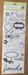 K&Company Our Wedding Title Love Family Bride Groom Party Bouquet Dress Ring 3D