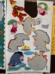 Vintage Winnie The Pooh Sticker Lot Sandylion Disney Tigger Eeyore Piglet 90s