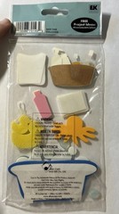 Jolee’s Bath Time Baby Tub Toys Towel Soap Foam Scrapbooking Stickers Retired